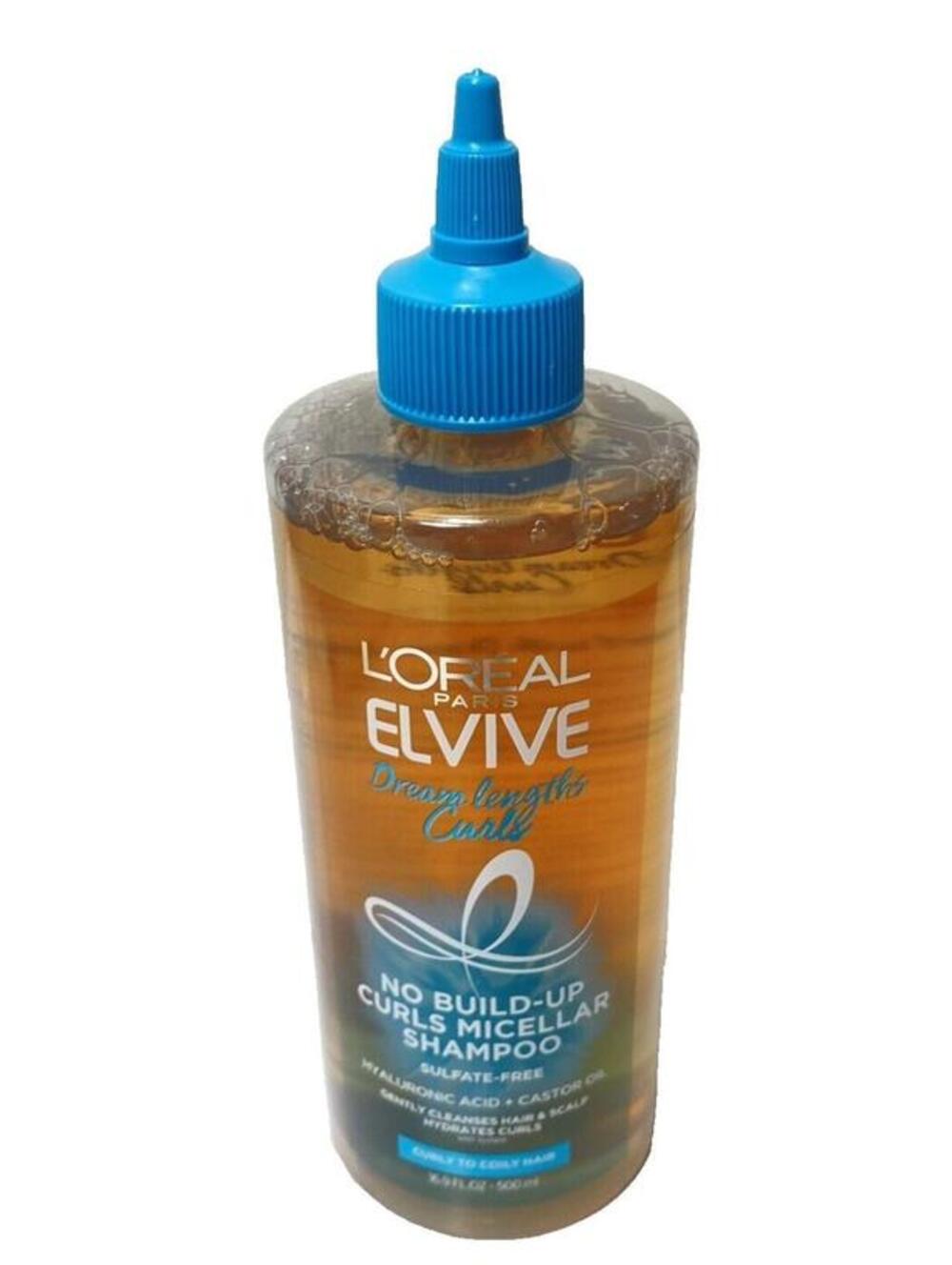 L'oreal Paris Elvive Dream Lengths Curls Micellar Shampoo No Build Up 16.9 Oz.